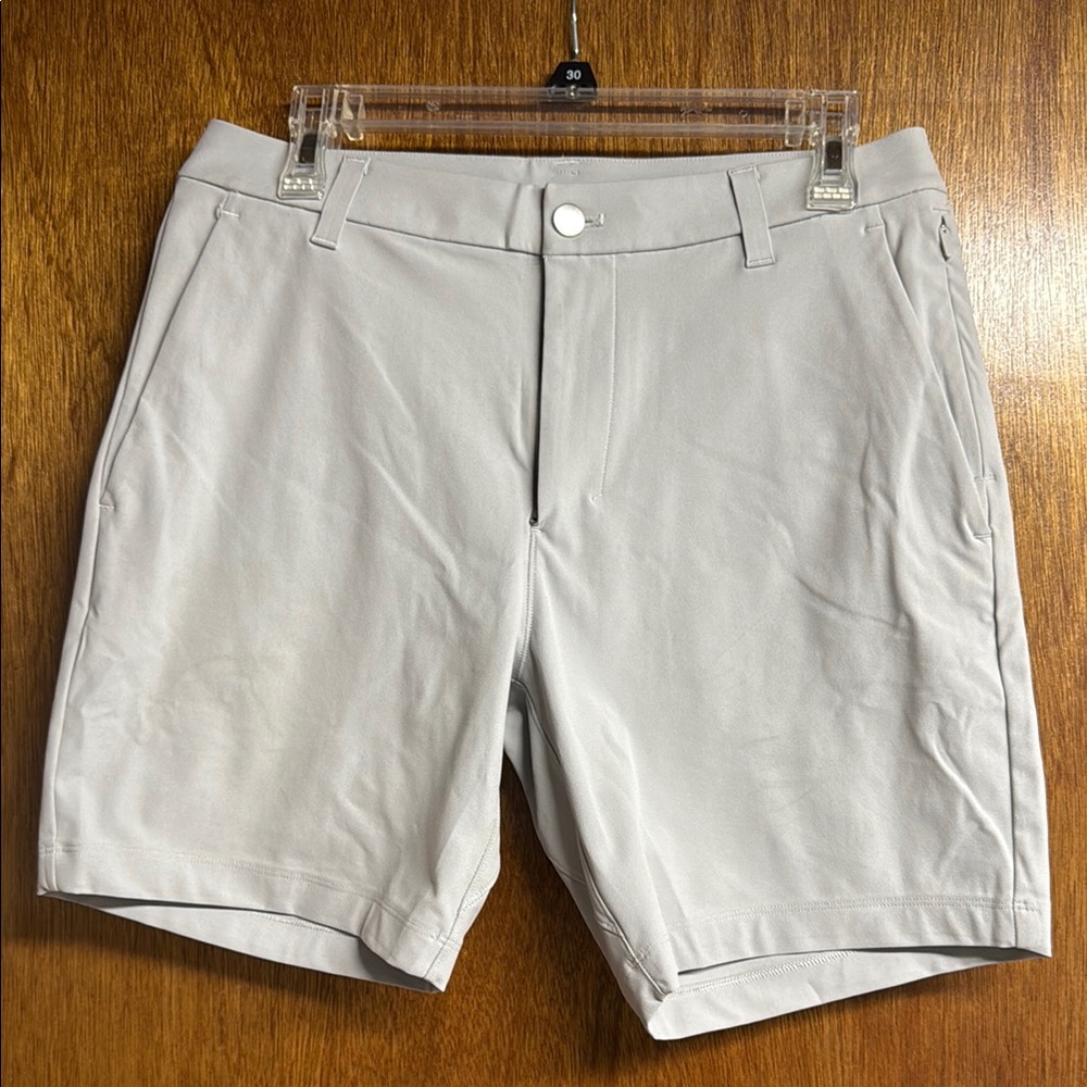 Lululemon Athletica Gray Flat Front Shorts